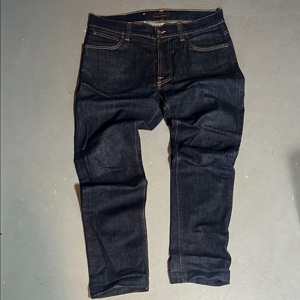 Nudie Men's Dark Blue Jeans